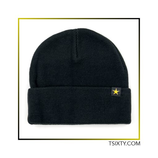 مشخصات، قیمت و خرید کلاه بافتنی ستاره TSIXTY مشکی. خرید کلاه زمستانی بچهگانه و بزرگسال . کلاه بافتنی با کیفیت